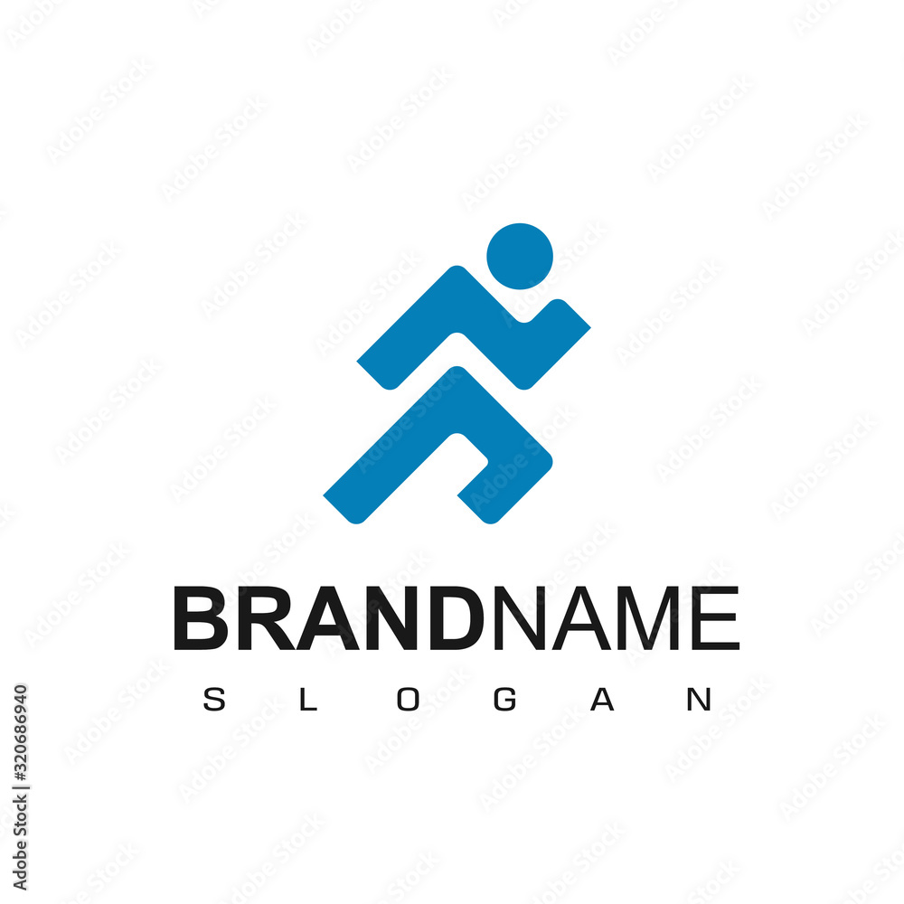 People Run Logo Design Inspiration