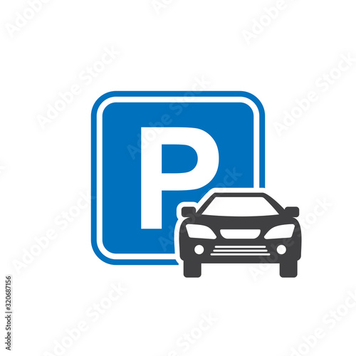 parking icon, park area icon