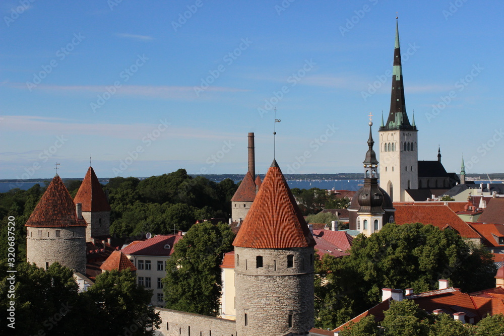 Fototapeta premium Postcard of Tallinn