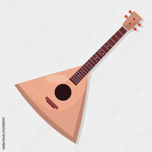 balalaika music instrument isolated vector illustration