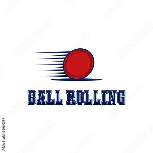 Rolling Ball Speed Abstract Creative Illustration Icon Logo Design Template Element Vector