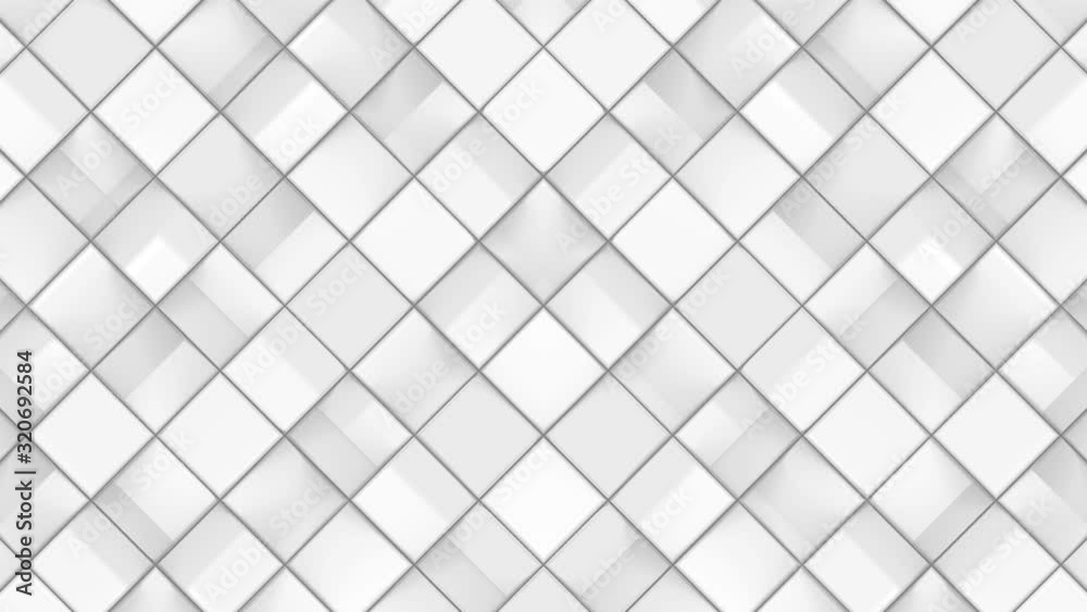 loopable modern light gray square grid pattern motion wall footage background. loopable modern light gray square grid pattern motion wall footage background.