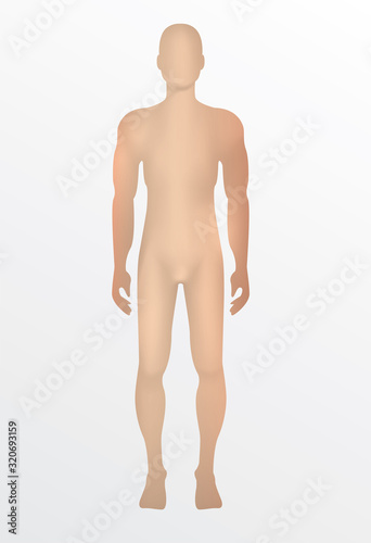 human 3d men,vector on white background.