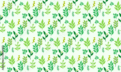 Beautiful flower pattern background for spring, with leaf and floral concept.
