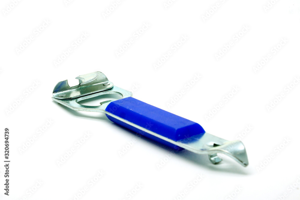 Bottle opener on a white background,selective focus