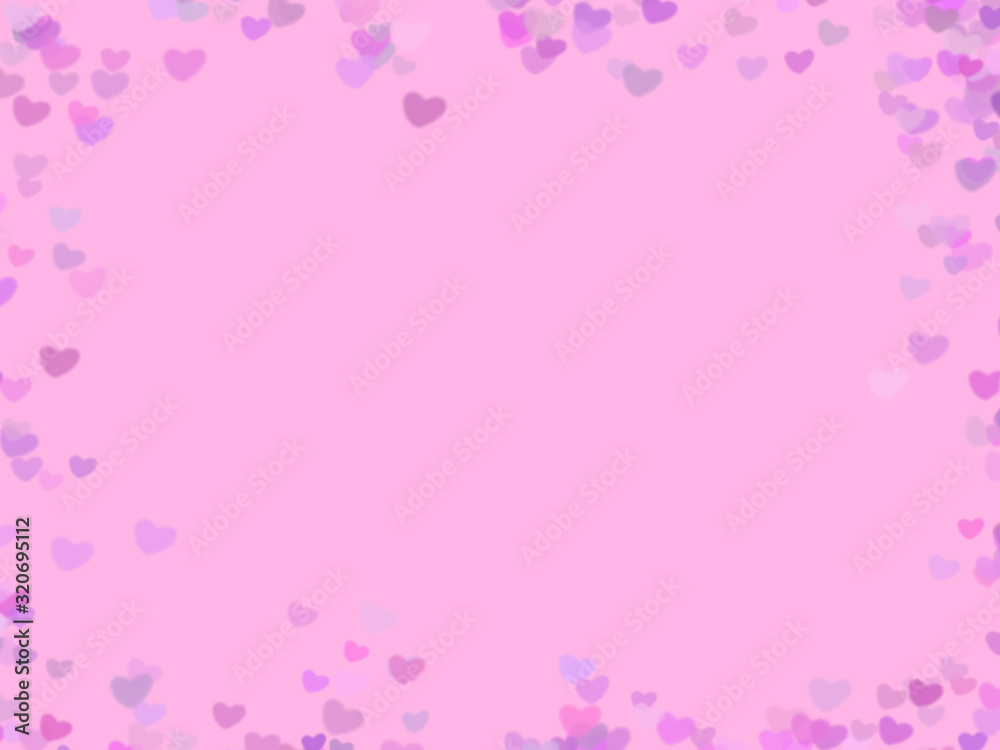 abstract background with hearts copy space.