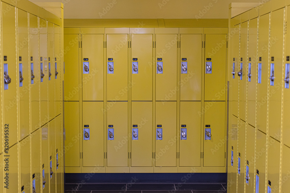 Yellow lockers