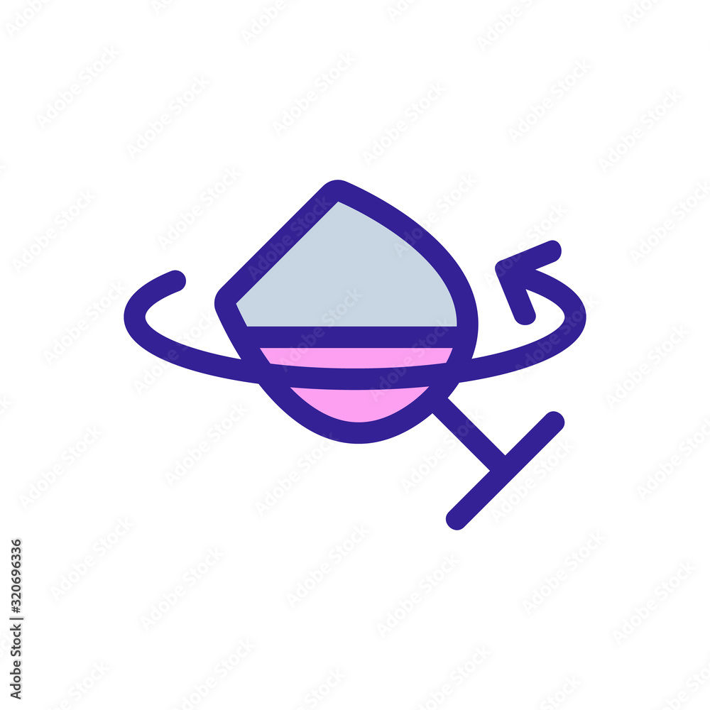 Wine tasting icon vector. A thin line sign. Isolated contour symbol illustration Wine tasting icon vector. A thin line sign. Isolated contour symbol illustration