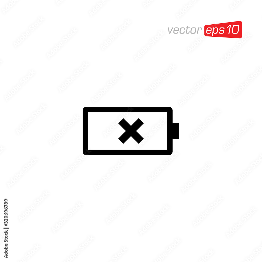 Battery Sign Icon Design Vector