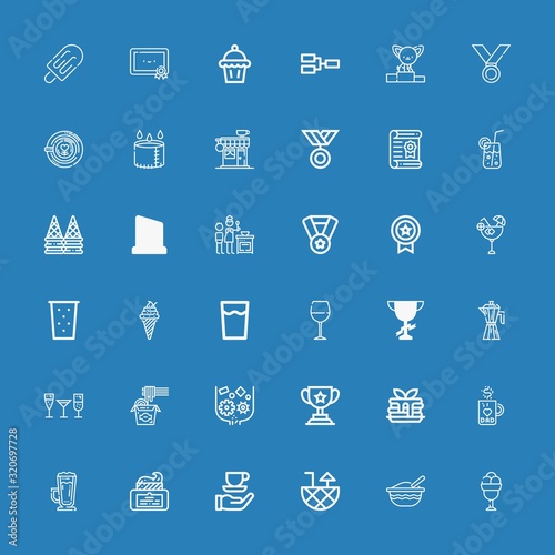 Editable 36 cup icons for web and mobile