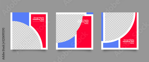 Set of Modern trendy covers idea. Editable simple info banner shop. Slides for app, web design digital style for social media pack. Square handpicked beauty posts, brochure layout design. pr promo