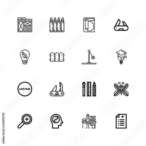 Editable 16 creative icons for web and mobile