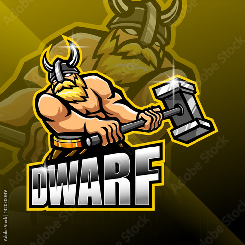 Dwarfs esport mascot  logo design