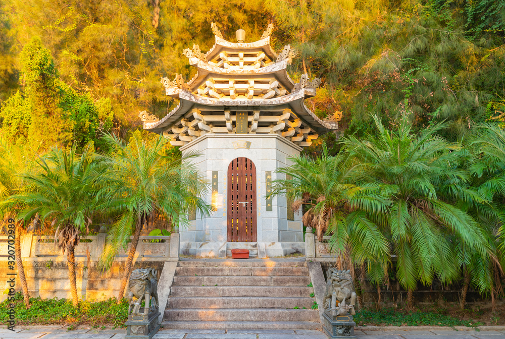 Fototapeta premium The cultural landscape of Mount Qingyuan in Quanzhou City, Fujian Province, China