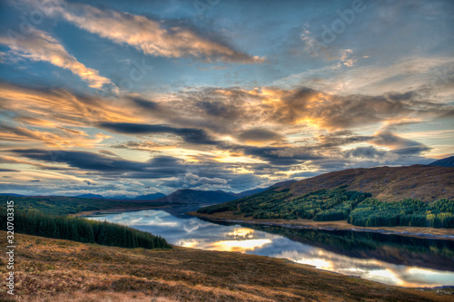 Loch Loyne in the Scottish highlands