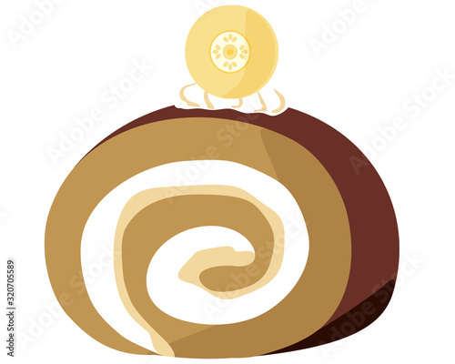 ロールケーキ　生クリーム　ケーキ