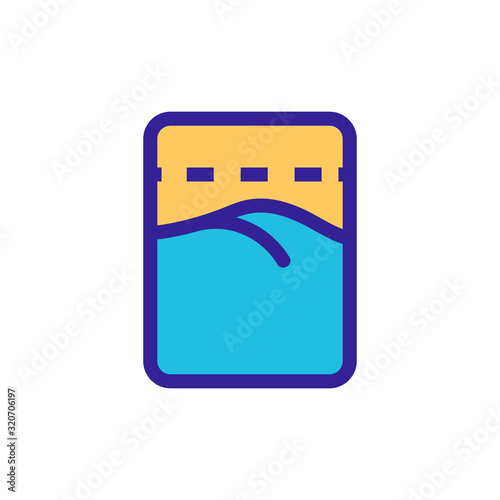 Packing cannabis icon vector. A thin line sign. Isolated contour symbol illustration