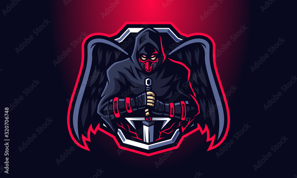 dark knight logo vector