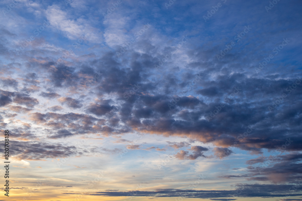 beautiful sunrise in the south of France