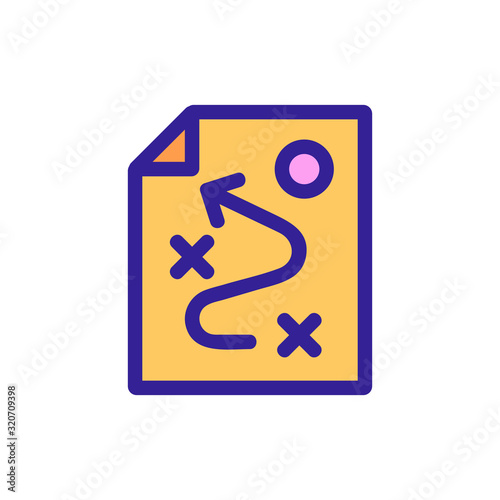 strategy to bypass the icon vector's priats. A thin line sign. Isolated contour symbol illustration