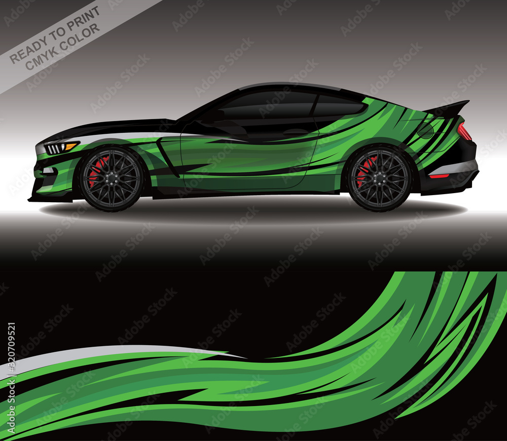 Car wrap decal design vector, custom livery race rally car vehicle sticker and tinting. Car wrap decal design vector, custom livery race rally car vehicle sticker and tinting.