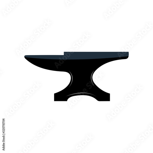 Anvil for Blacksmith Illustration Symbol Vector Logo Silhouette.