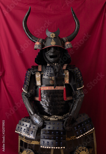 Samurai armor stock image. Image of horn, covering, empty - 8318253