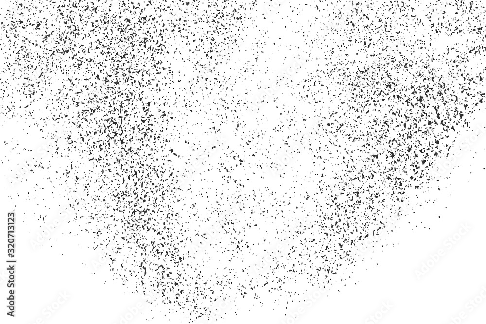  Black Grainy Texture Isolated On White Background. Dust Overlay. Dark Noise Granules. Digitally Generated Image. Vector Design Elements, Illustration, Eps 10.