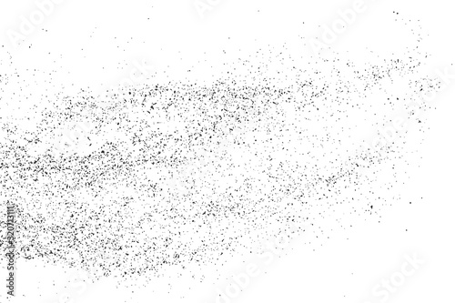  Black Grainy Texture Isolated On White Background. Dust Overlay. Dark Noise Granules. Digitally Generated Image. Vector Design Elements, Illustration, Eps 10.