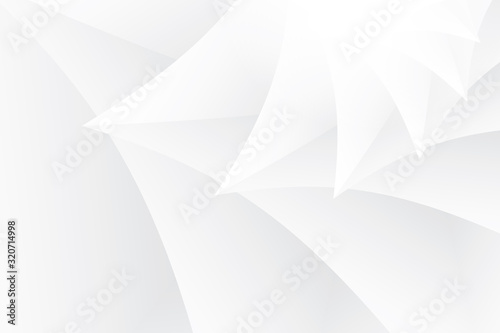 Abstract geometric white and gray color background. Vector, illustration.	