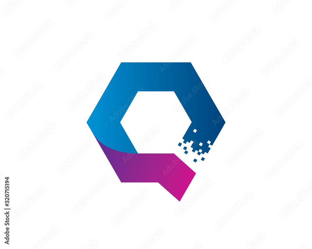 Letter Q logo template design, emblem, symbol or icon Letter Q logo template design, emblem, symbol or icon