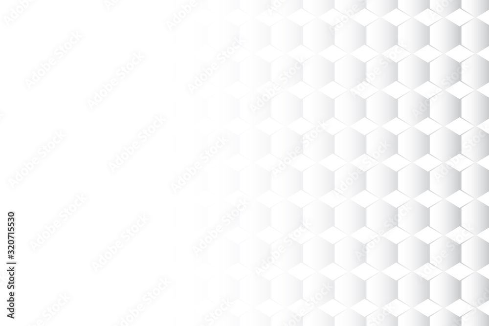 Fototapeta premium Abstract geometric white and gray color background. Vector, illustration. 