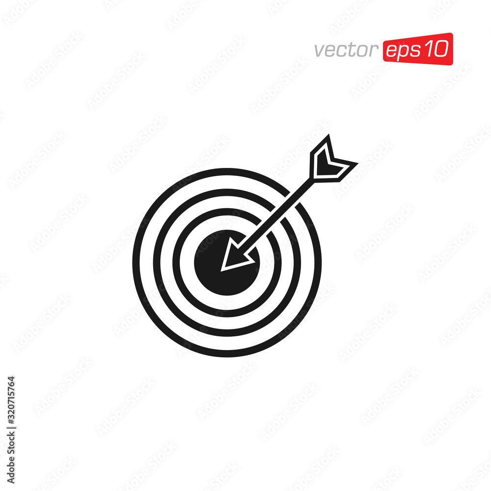 Darts or Target Sign Icon Vector Darts or Target Sign Icon Vector