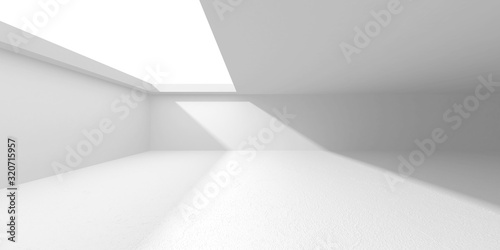 Futuristic White Architecture Design Background