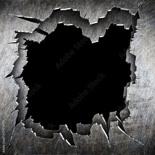 crack metal  template