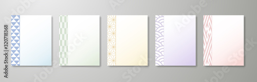 和風素材　和柄テンプレート　背景　見出し　豪華　和　季節　和菓子　和食　メニュー　カタログ　短冊