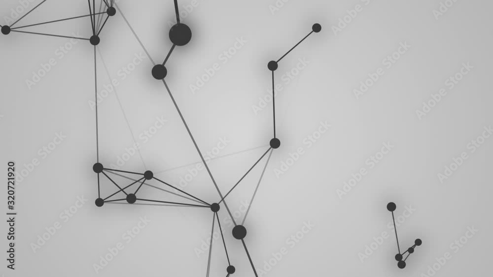 Abstract grey plexus background.lines and dots connect motion.Element relation concept