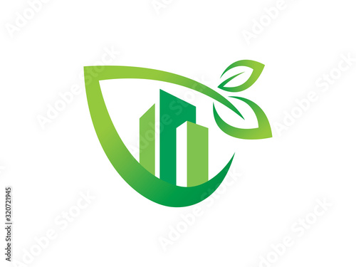 Nature city logo template design, emblem, symbol or icon