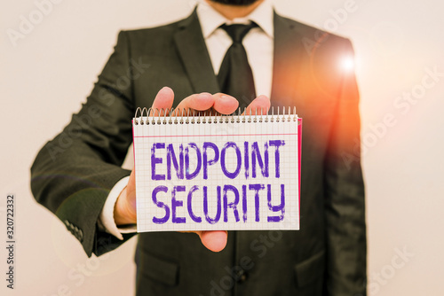 Billede på lærred Handwriting text writing Endpoint Security