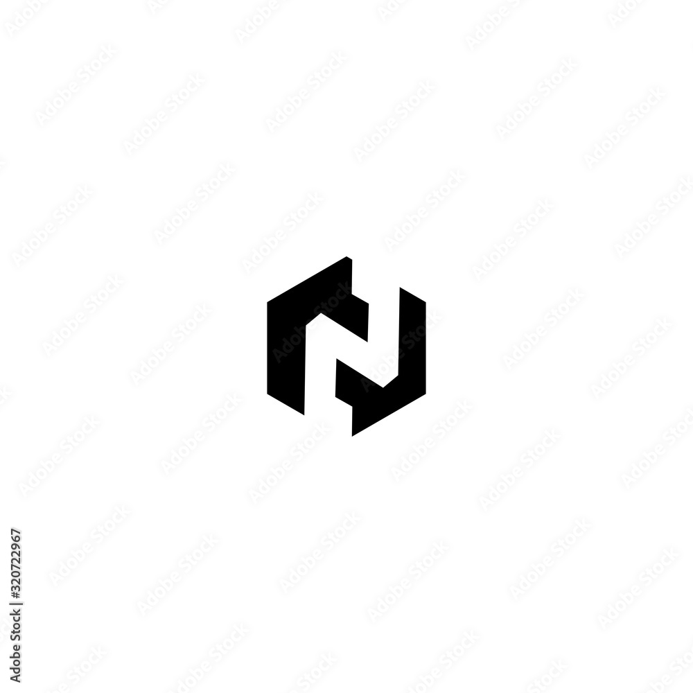 N letter template logo design N letter template logo design