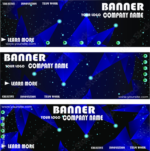 set of christmas banners, abstract background with place for your text