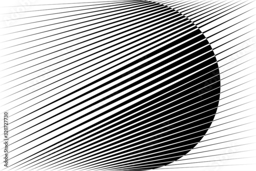 Abstract halftone lines background, geometric dynamic pattern, vector modern design texture.