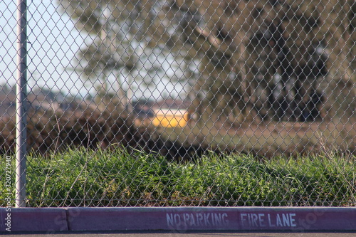 Bus through fence