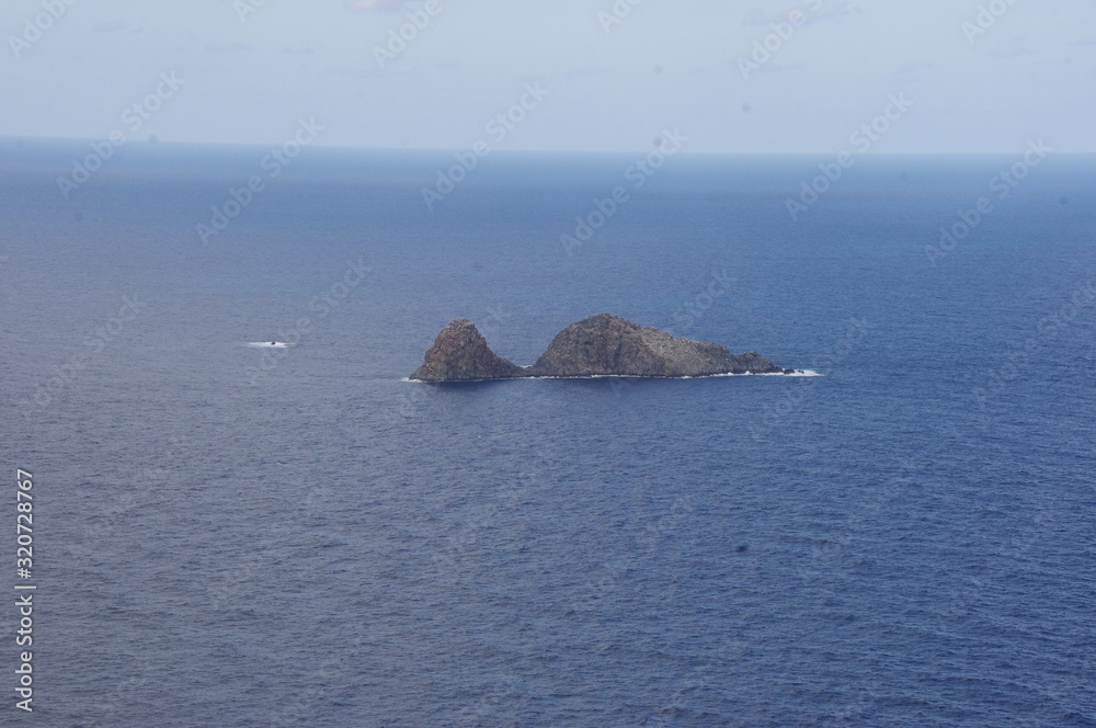 Views of the sea and the rocky coast in the north of Tenerife