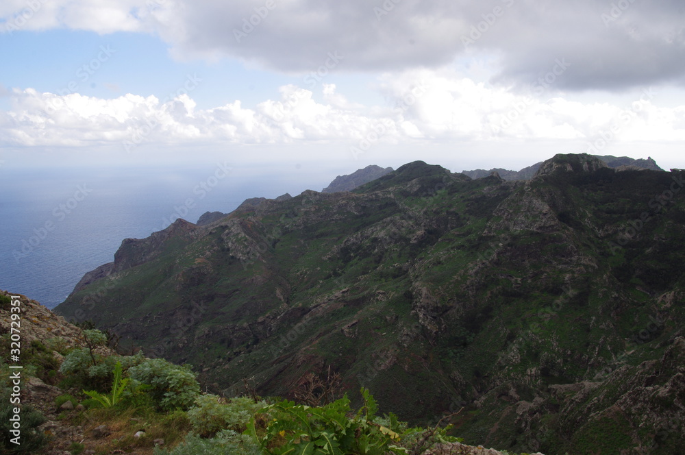 Mountains near the village of Chamorga in the north of Tenerife