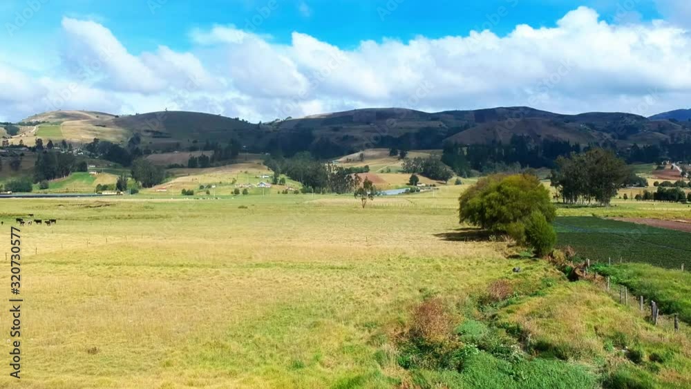 Country life, drone flight Country life, drone flight