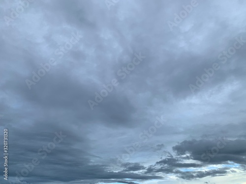 64 movemment white clouds on the blue sky background,nimbostratus