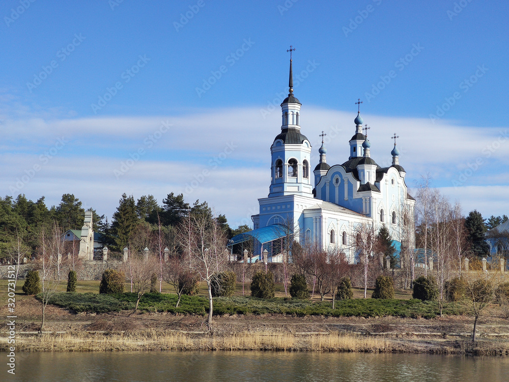 Christian Cathedral on a background of blue sky