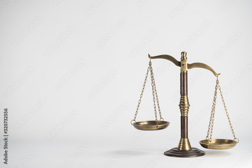 Scales of Justice. Weight Scale Balance Law Justice Gold Weight