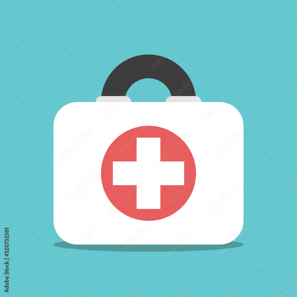 Fototapeta premium First aid kit, box